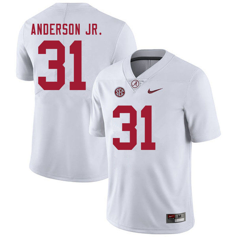 Men #31 Will Anderson Jr. Alabama White Tide College Football Jerseys Sale-White